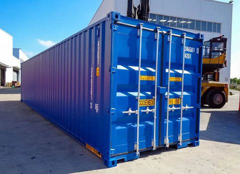 40 Foot Double Door (DD) Shipping Container Blue