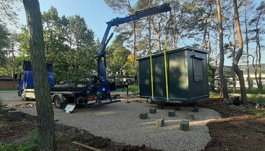 18m² office space with bathroom and kitchenette