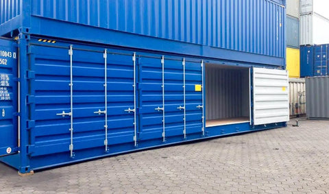 40ft High Cube Container with Side Door (HCSD) Blue
