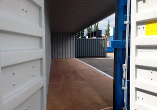 40ft High Cube Container with Side Door (HCSD) Blue