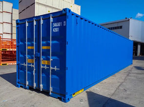 40 Foot Double Door (DD) Shipping Container Blue