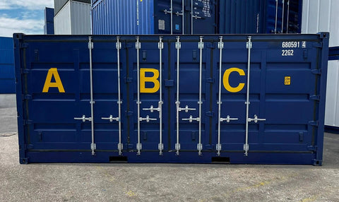 20 foot open side container with retention tank